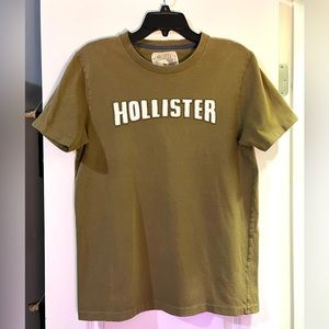 Hollister Custom Shapes Medium Cotton Brown Shirt